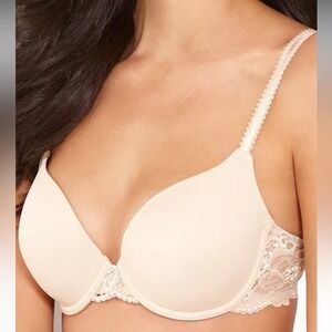 Wacoal NEW WITH TAGS French Garden Contour‎ Bra 38D layered staple nude